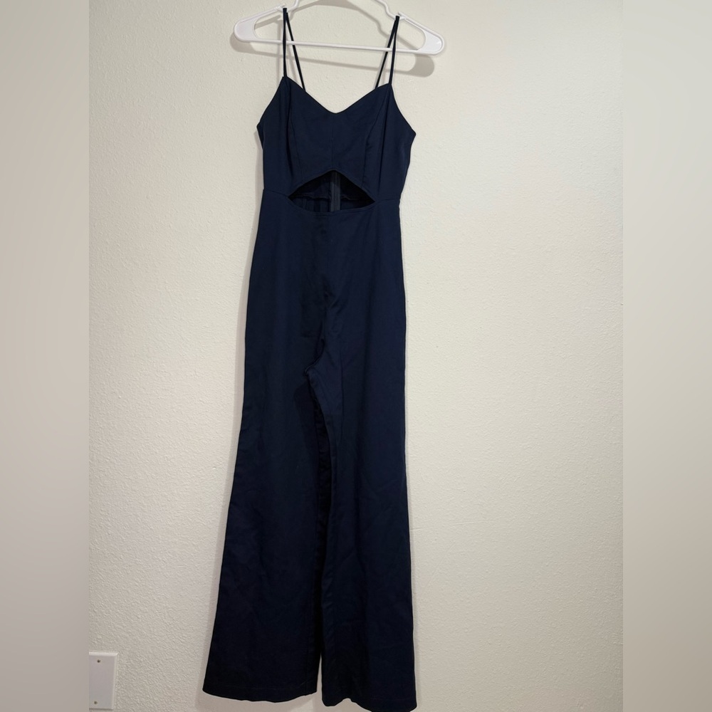 Reformation Black Cutout Jumpsuit